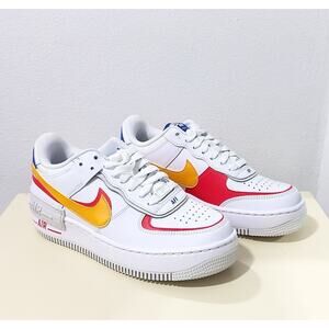 Nike White Red Yellow Athletic Shoes